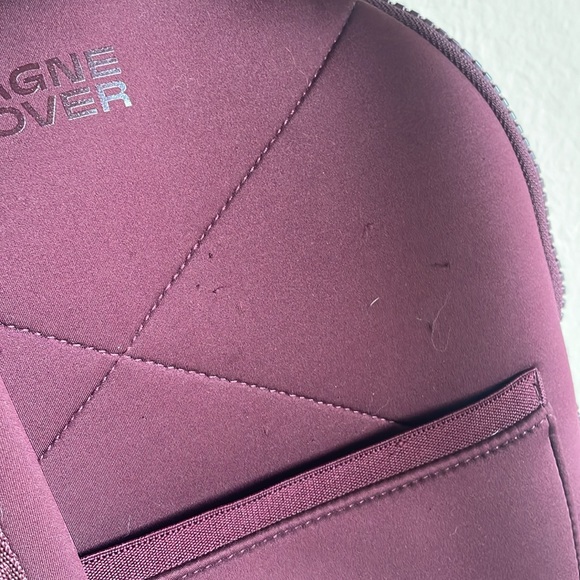 LARGE Dagne Dover DAKOTA Red Maroon Backpack Laptop bottle TRAVEL luggage bag - Picture 10 of 15